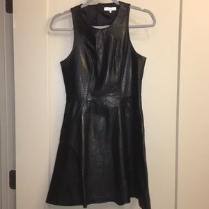 Black leather Parker dress